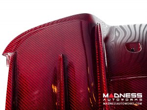 Alfa Romeo Giulia Rear Diffuser - Carbon Fiber - Quadrifoglio Model - Light Red Candy Alfa Romeo Giulia Rear Diffuser - Carbon Fiber - Quadrifoglio Model - Light Red Candy